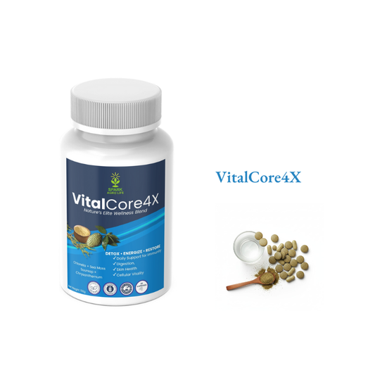 VitalCore4X - Cellular Vitality & Energy Wellness Supplement | Spark Agro Life